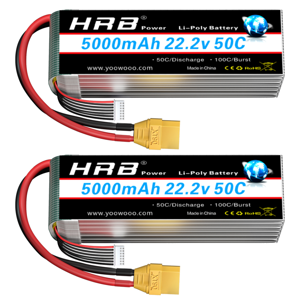 Drone Battery Connector - 1/2PCS HRB 22.2V 5000mah Lipo Battery