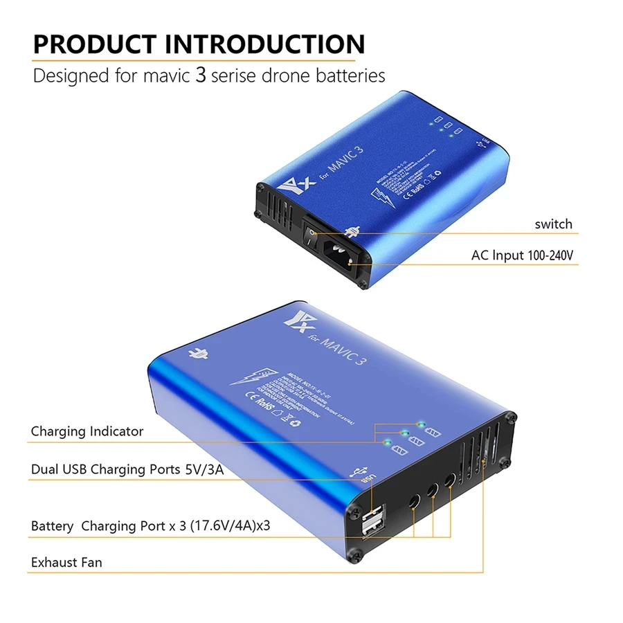 Battery Charger Hub 5in1 Charg - Drone Battery Smart 리뷰 및 가격