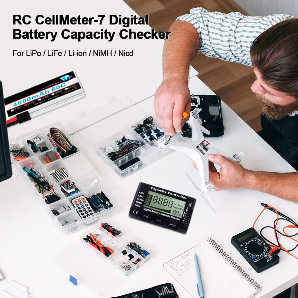 Digital Battery Capacity and V - Drone Battery Voltage Checker 리뷰 및 가격