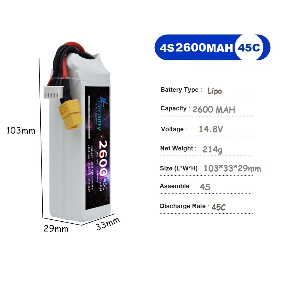 4S LiPo Battery 14.8V 1500mah  - Drone Battery 4S 리뷰 및 가격