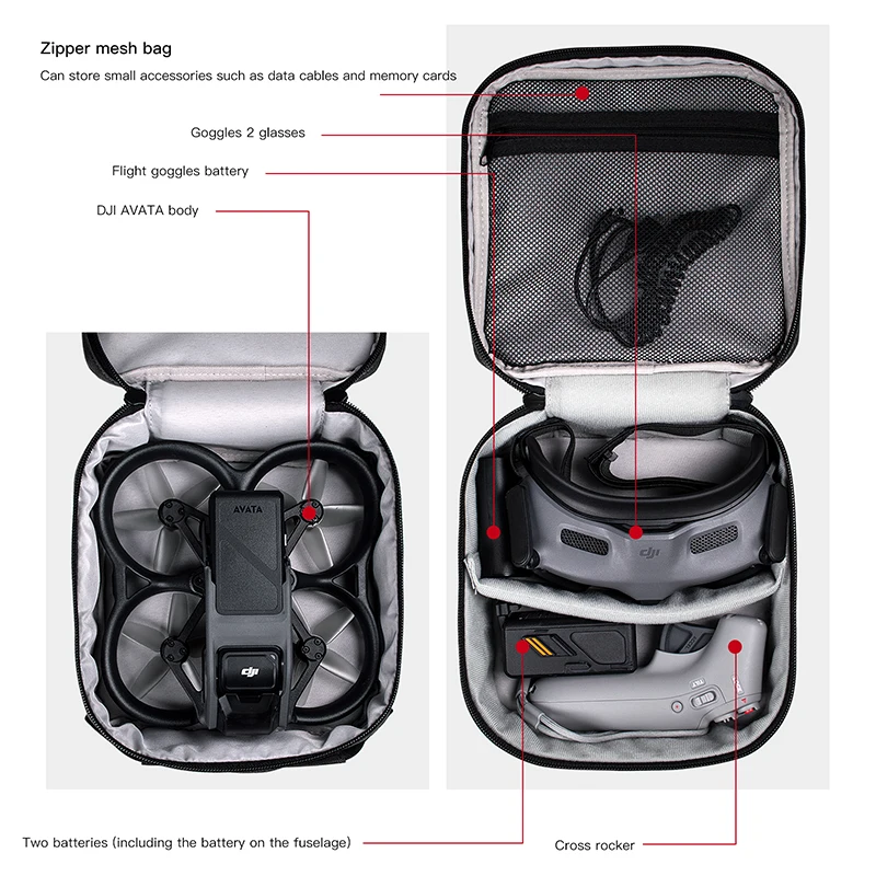 Portable Case Dual Layer Stora - Drone Battery Bag 리뷰 및 가격