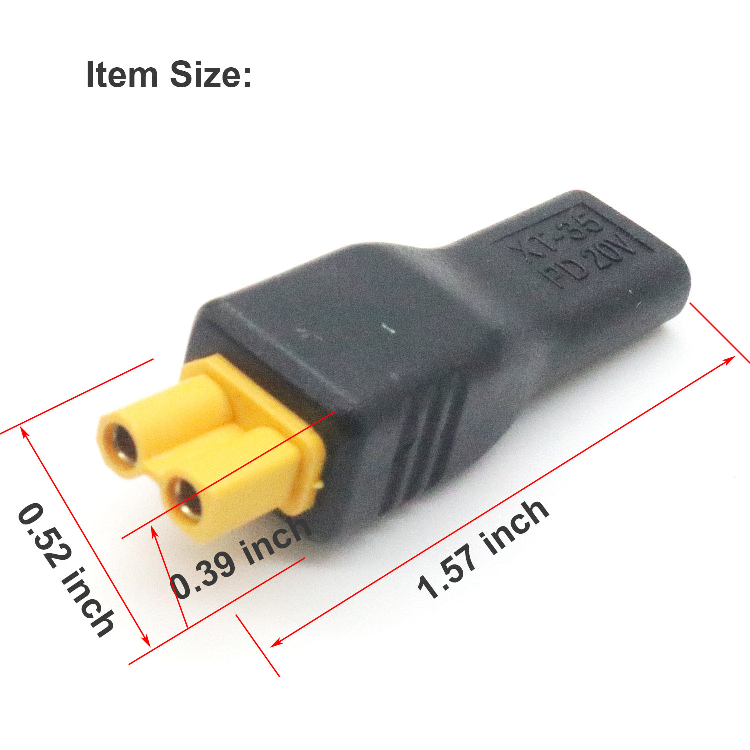 1pc USB Type C Female Input to - Drone Battery Connector 리뷰 및 가격