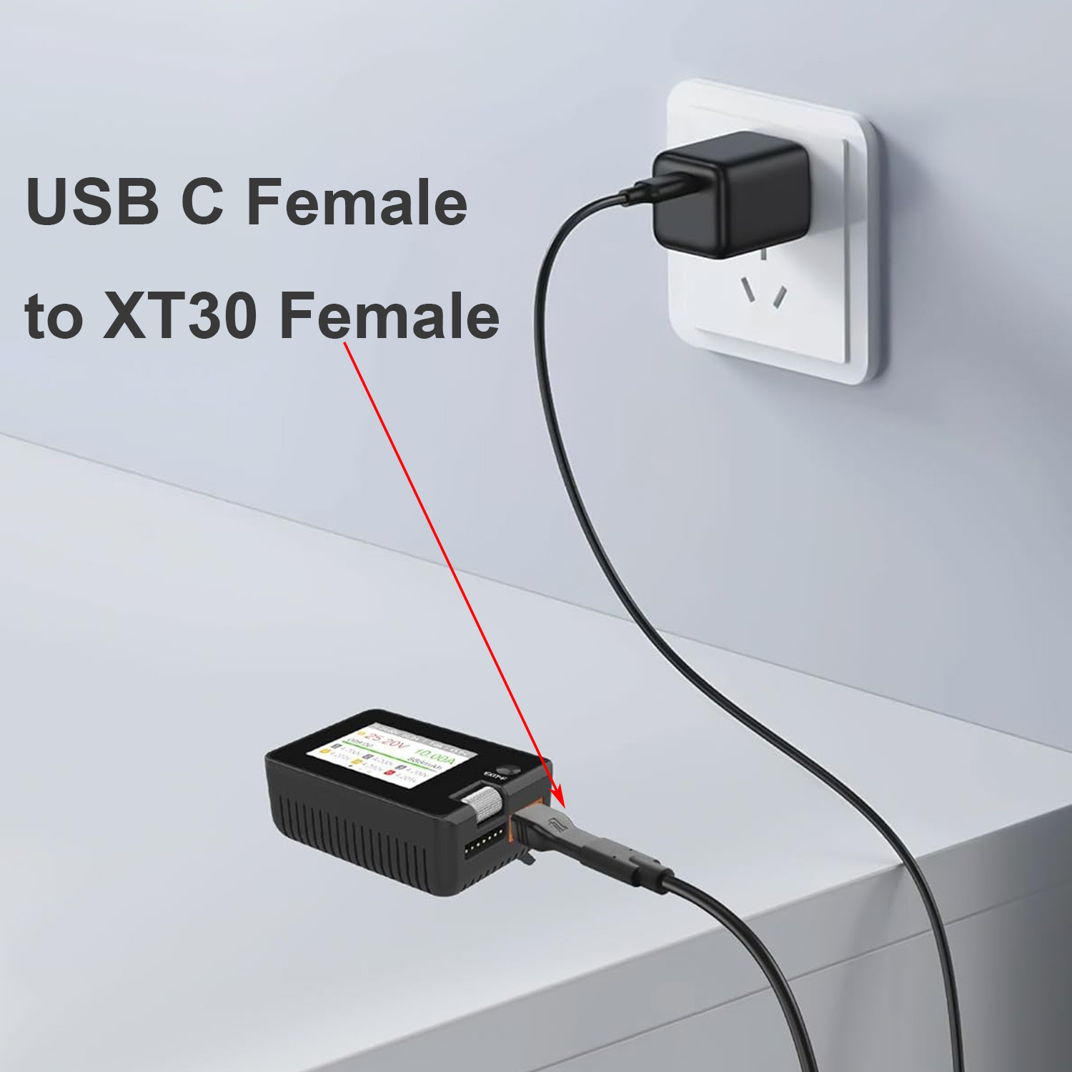 1pc USB Type C Female Input to - Drone Battery Connector 리뷰 및 가격