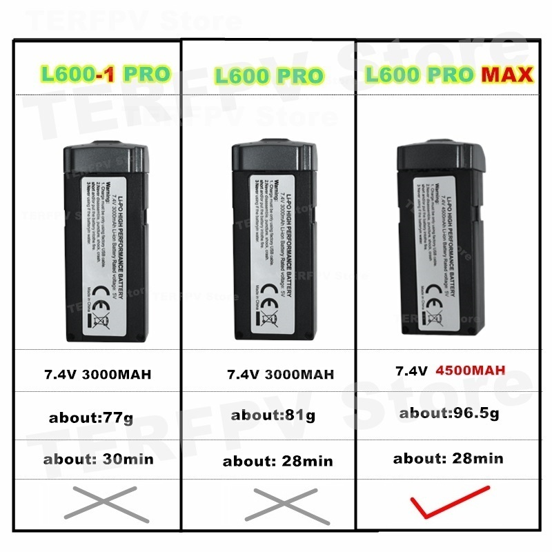 7.4v 4500mah LI-PO Battery L60 - Drone Battery Li-Ion 리뷰 및 가격
