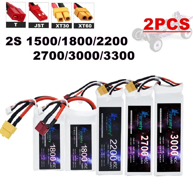 2PCS 7.4V Lipo 2S Battery 1500 - Drone Battery Lipo 리뷰 및 가격