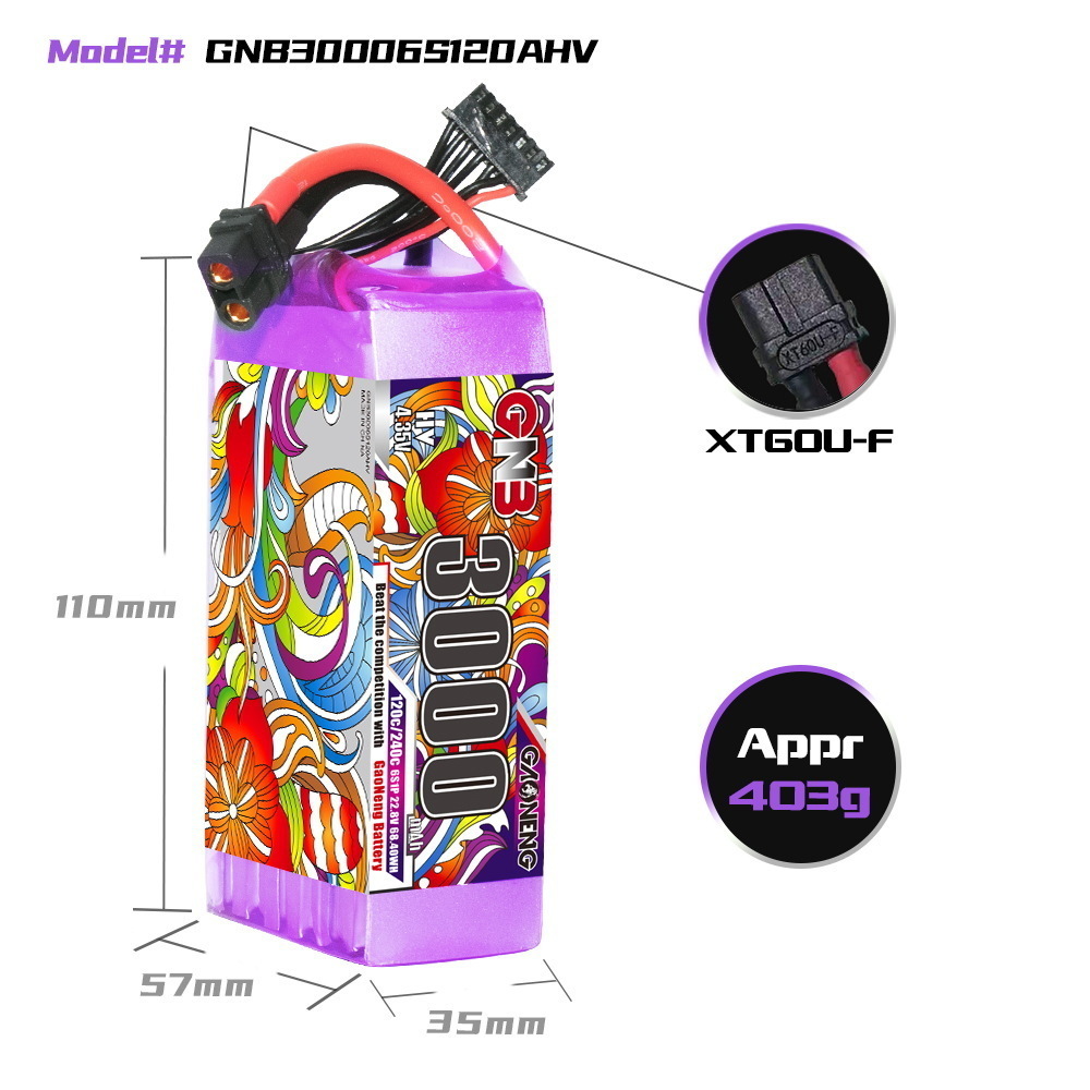 GNB Lipo Battery 6S 22.8V 3000 - Drone Battery Plate 리뷰 및 가격