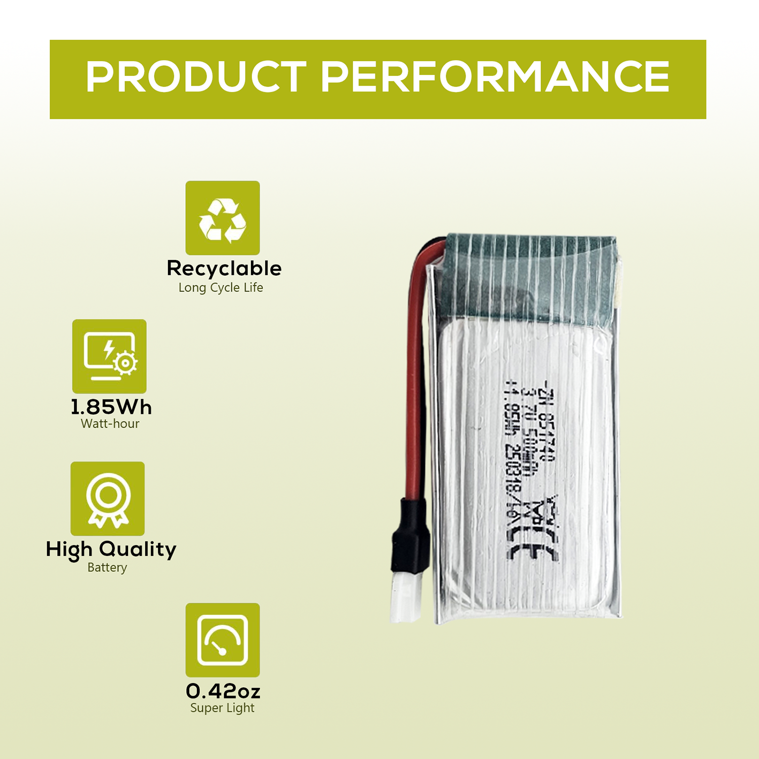 5Pcs 3.7V 500mAh LiPo Batterie - Drone Battery Bag 리뷰 및 가격