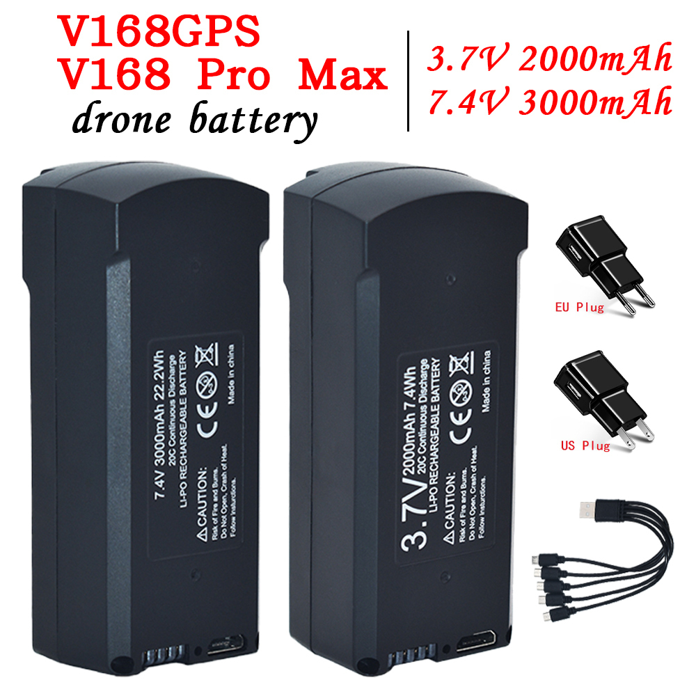 GPS V198 7.4V 3000mAh Battery  - Drone Battery Lipo 리뷰 및 가격